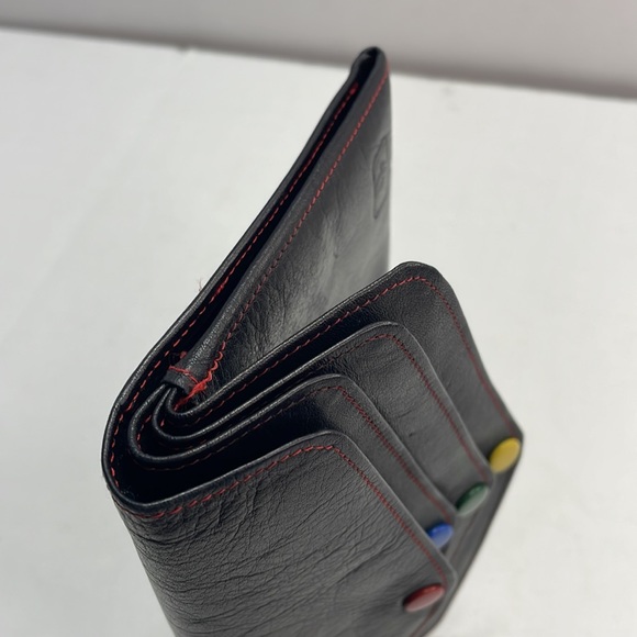 Authentic vintage CHRISTIAN DIOR multi snap black leather wallet with COA - Picture 11 of 12